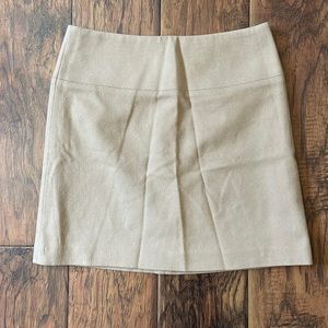 Banana republic camel wool mini skirt